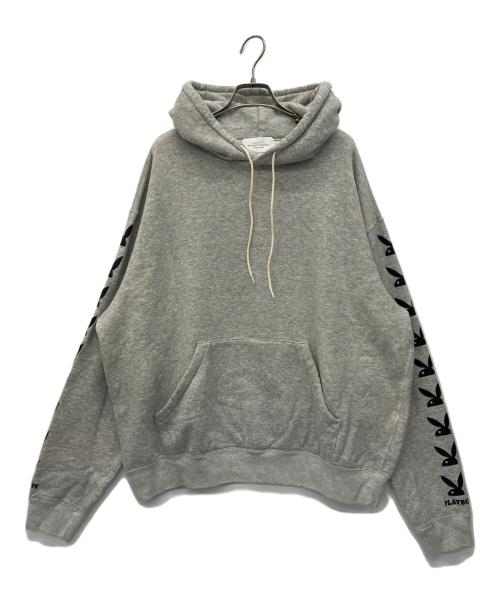 UNUSED（アンユーズド）UNUSED (アンユーズド) PLAY BOY (プレイボーイ) プルオーバーパーカー グレー サイズ:3の古着・服飾アイテム