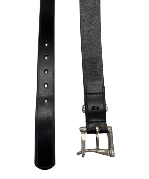 Needles（ニードルズ）Needles (ニードルズ) レザーベルト ブラックの古着・服飾アイテム