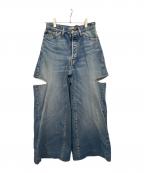 INSCRIREアンスクリア）の古着「デニムパンツ」｜ブルー