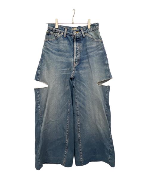 INSCRIRE（アンスクリア）INSCRIRE (アンスクリア) デニムパンツ ブルー サイズ:34の古着・服飾アイテム