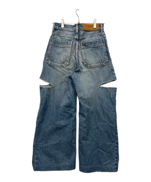 INSCRIRE（アンスクリア）INSCRIRE (アンスクリア) デニムパンツ ブルー サイズ:34の古着・服飾アイテム