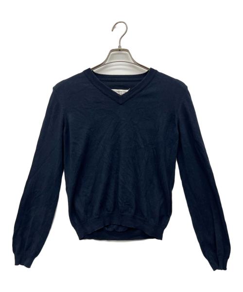 Maison Margiela（メゾンマルジェラ）Maison Margiela (メゾンマルジェラ) 薄手ニット ネイビー サイズ:Sの古着・服飾アイテム