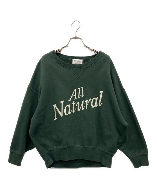 INSCRIRE（アンスクリア）INSCRIRE (アンスクリア) クルーネックスウェット グリーン サイズ:Sの古着・服飾アイテム