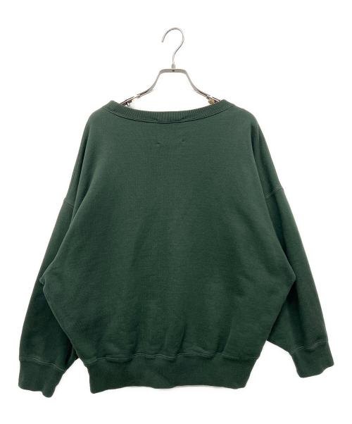 INSCRIRE（アンスクリア）INSCRIRE (アンスクリア) クルーネックスウェット グリーン サイズ:Sの古着・服飾アイテム