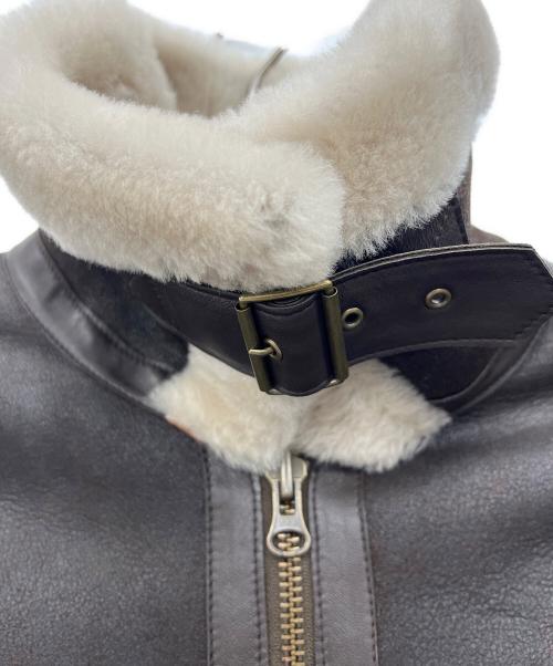 23区（ニジュウサンク）23区 (ニジュウサンク) ムートンジャケット ブラウン サイズ:32の古着・服飾アイテム