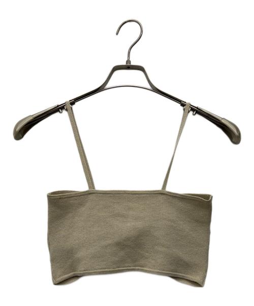 HeRIN.CYE（ヘリンドットサイ）HeRIN.CYE (ヘリンドットサイ) 薄手ニット ベージュ サイズ:FREEの古着・服飾アイテム
