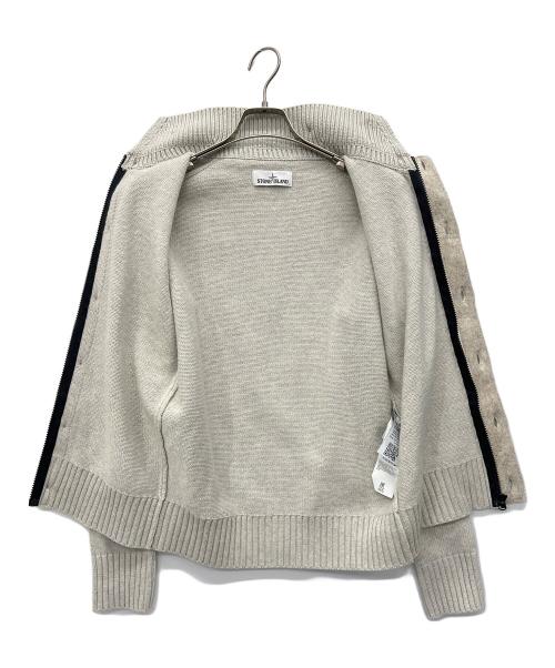 STONE ISLAND（ストーンアイランド）STONE ISLAND (ストーンアイランド) 厚手カーディガン グレー サイズ:Sの古着・服飾アイテム