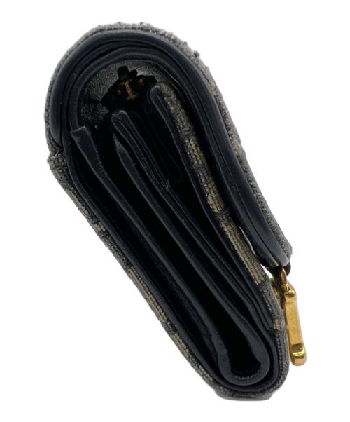 Christian Dior（クリスチャン ディオール）Christian Dior (クリスチャン ディオール) 3つ折り財布 ネイビーの古着・服飾アイテム