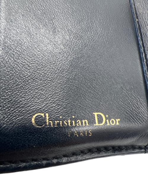 Christian Dior（クリスチャン ディオール）Christian Dior (クリスチャン ディオール) 3つ折り財布 ネイビーの古着・服飾アイテム