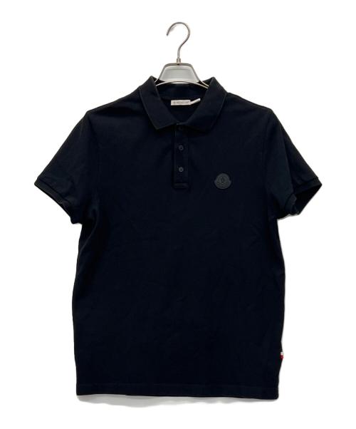 MONCLER（モンクレール）MONCLER (モンクレール) ポロシャツ ブラック サイズ:Mの古着・服飾アイテム