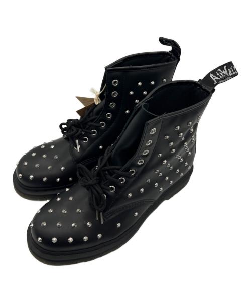 Dr.Martens（ドクターマーチン）Dr.Martens (ドクターマーチン) スタッズブーツ ブラック サイズ:UK10の古着・服飾アイテム