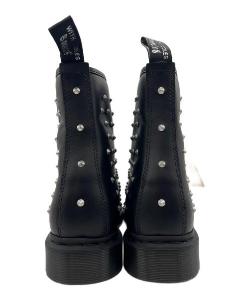 Dr.Martens（ドクターマーチン）Dr.Martens (ドクターマーチン) スタッズブーツ ブラック サイズ:UK10の古着・服飾アイテム