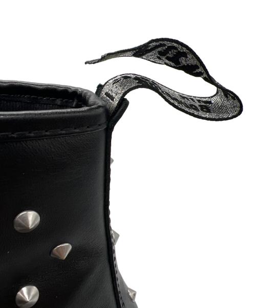 Dr.Martens（ドクターマーチン）Dr.Martens (ドクターマーチン) スタッズブーツ ブラック サイズ:UK10の古着・服飾アイテム