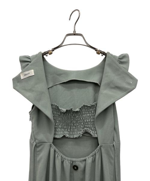 Deicy（デイシー）Deicy (デイシー) ノースリーブワンピース 黄緑の古着・服飾アイテム