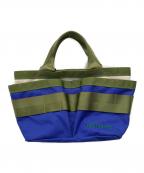 BRIEFINGブリーフィング）の古着「ミニトートバッグ TOOL CART TOTE WL」｜ブルー×グリーン