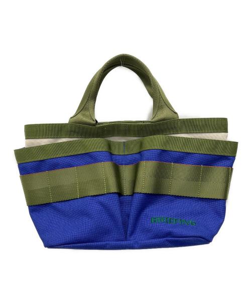 BRIEFING（ブリーフィング）BRIEFING (ブリーフィング) ミニトートバッグ TOOL CART TOTE WL ブルー×グリーンの古着・服飾アイテム