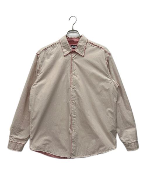 DIESEL（ディーゼル）DIESEL (ディーゼル) 長袖シャツ ピンク サイズ:Sの古着・服飾アイテム