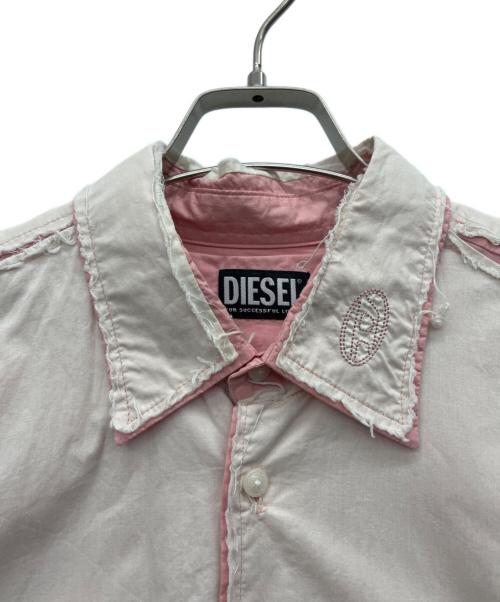 DIESEL（ディーゼル）DIESEL (ディーゼル) 長袖シャツ ピンク サイズ:Sの古着・服飾アイテム