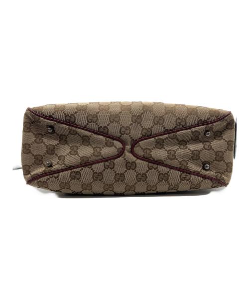 GUCCI（グッチ）GUCCI (グッチ) GGキャンバストートバッグ ブラウンの古着・服飾アイテム