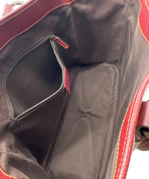 GUCCI（グッチ）GUCCI (グッチ) GGキャンバストートバッグ ブラウンの古着・服飾アイテム