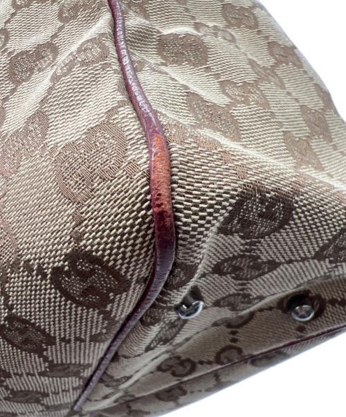 GUCCI（グッチ）GUCCI (グッチ) GGキャンバストートバッグ ブラウンの古着・服飾アイテム