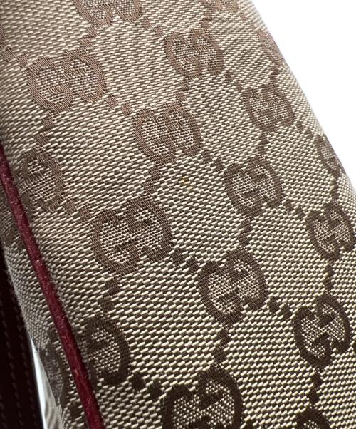 GUCCI（グッチ）GUCCI (グッチ) GGキャンバストートバッグ ブラウンの古着・服飾アイテム