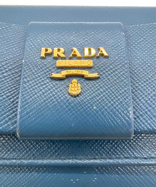 PRADA（プラダ）PRADA (プラダ) 長財布 サフィアーノ ブルーの古着・服飾アイテム