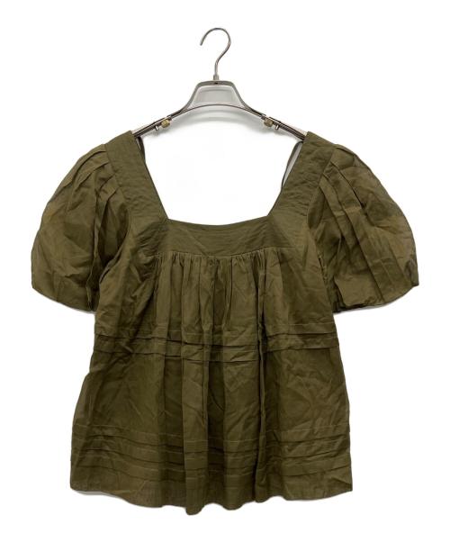 MEIMEIJ（メイメイジェイ）MEIMEIJ (メイメイジェイ) 半袖ブラウス グリーン サイズ:40の古着・服飾アイテム