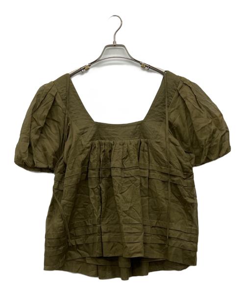 MEIMEIJ（メイメイジェイ）MEIMEIJ (メイメイジェイ) 半袖ブラウス グリーン サイズ:40の古着・服飾アイテム