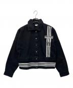 adidasアディダス）の古着「アディブレイク デニム 2-In-1 トラックトップ」｜ブラック