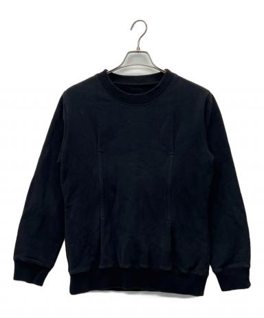MAISON MARGIELA メゾンマルジェラ S32GU0042 メタリック クルーネック スウェット トレーナー ブラック系 S【中古】 D (傷や汚れあり)】MAISON MARGIELA メゾンマルジェラ スウェット