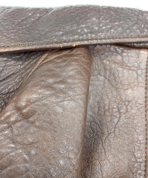 VACHE（ヴァッシュ）VACHE (ヴァッシュ) レザージャケット ブラウン サイズ:FREEの古着・服飾アイテム