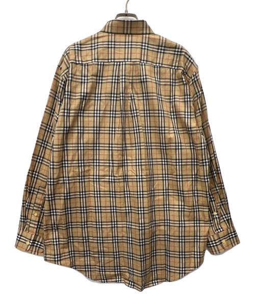 Burberry's（バーバリー）Burberry's (バーバリーズ) 長袖シャツ ブラウン サイズ:41の古着・服飾アイテム