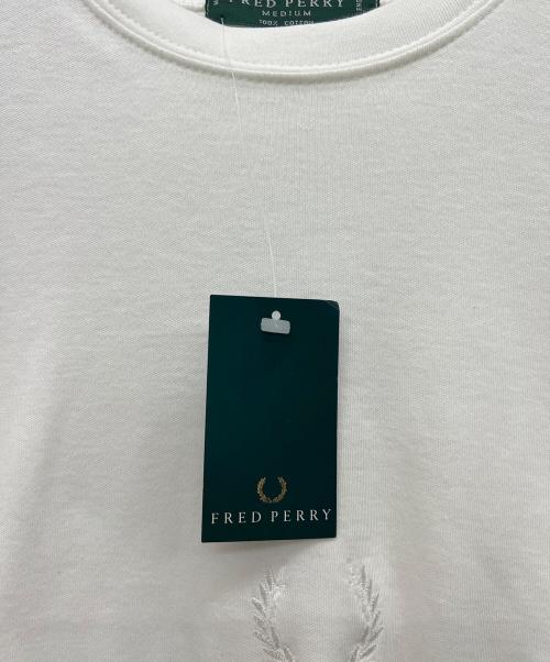 FRED PERRY（フレッドペリー）FRED PERRY (フレッドペリー) 半袖カットソー ホワイト サイズ:Mの古着・服飾アイテム