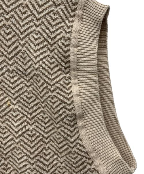 CLANE（クラネ）CLANE (クラネ) バックスリットニットベスト ベージュ サイズ:1の古着・服飾アイテム