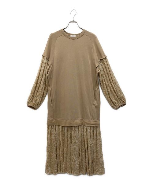 CLANE（クラネ）CLANE (クラネ) 長袖ワンピース ベージュ サイズ:1の古着・服飾アイテム