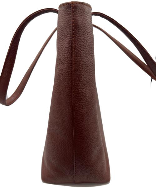 HushTug（ハッシュタグ）HushTug (ハッシュタグ) レザートートバッグ ブラウンの古着・服飾アイテム