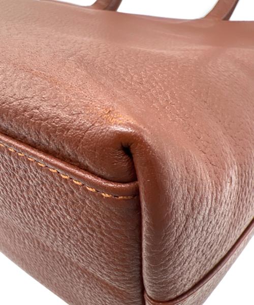 HushTug（ハッシュタグ）HushTug (ハッシュタグ) レザートートバッグ ブラウンの古着・服飾アイテム