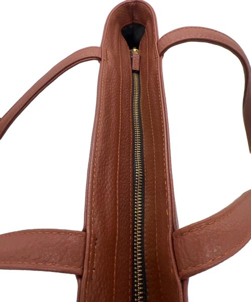 HushTug（ハッシュタグ）HushTug (ハッシュタグ) レザートートバッグ ブラウンの古着・服飾アイテム