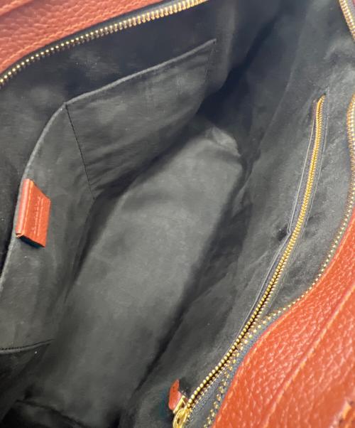 HushTug（ハッシュタグ）HushTug (ハッシュタグ) レザートートバッグ ブラウンの古着・服飾アイテム