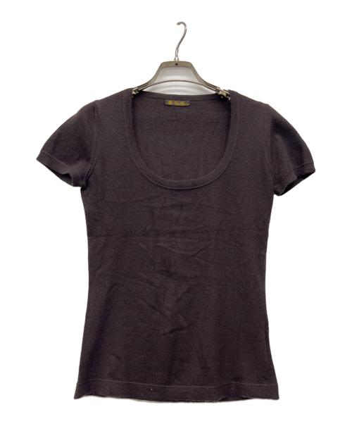 LORO PIANA（ロロピアーナ）LORO PIANA (ロロピアーナ) 薄手カーディガン ブラウン サイズ:40の古着・服飾アイテム