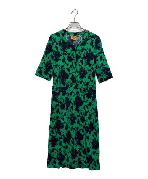 TORY BURCH（トリーバーチ）TORY BURCH (トリーバーチ) 半袖ワンピース グリーン サイズ:Sの古着・服飾アイテム