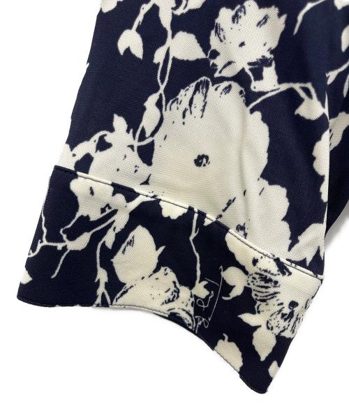 TORY BURCH（トリーバーチ）TORY BURCH (トリーバーチ) 半袖ワンピース ホワイト×ネイビー サイズ:Sの古着・服飾アイテム