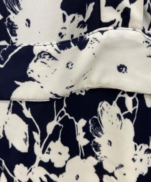 TORY BURCH（トリーバーチ）TORY BURCH (トリーバーチ) 半袖ワンピース ホワイト×ネイビー サイズ:Sの古着・服飾アイテム
