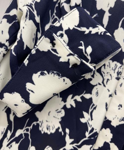 TORY BURCH（トリーバーチ）TORY BURCH (トリーバーチ) 半袖ワンピース ホワイト×ネイビー サイズ:Sの古着・服飾アイテム