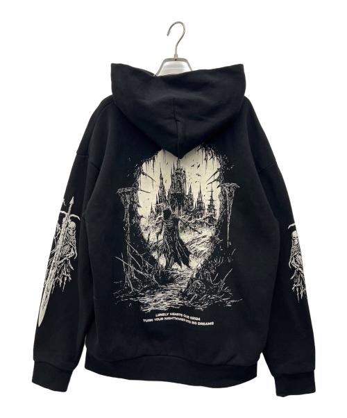 LONELY HEARTS CLUB（ロンリーハーツクラブ）LONELY HEARTS CLUB (ロンリーハーツクラブ) プルオーバーパーカー ブラック サイズ:Lの古着・服飾アイテム