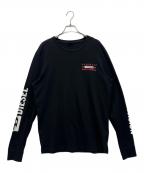 DIESELディーゼル）の古着「長袖カットソー」｜ブラック