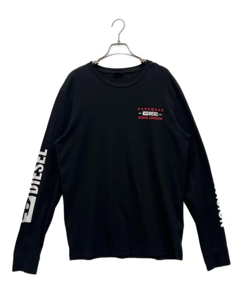 DIESEL（ディーゼル）DIESEL (ディーゼル) 長袖カットソー ブラック サイズ:XLの古着・服飾アイテム