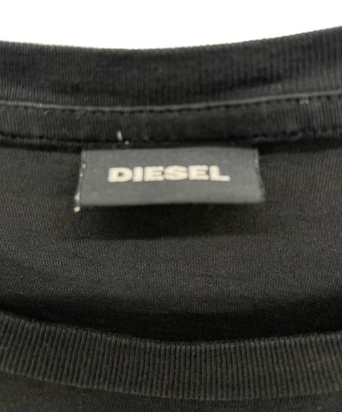 DIESEL（ディーゼル）DIESEL (ディーゼル) 長袖カットソー ブラック サイズ:XLの古着・服飾アイテム
