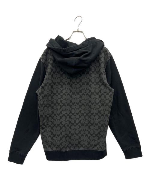 COACH（コーチ）COACH (コーチ) フルジップ フーディー ブラック サイズ:Mediumの古着・服飾アイテム